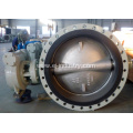 Rubber lining double eccentric butterfly valve